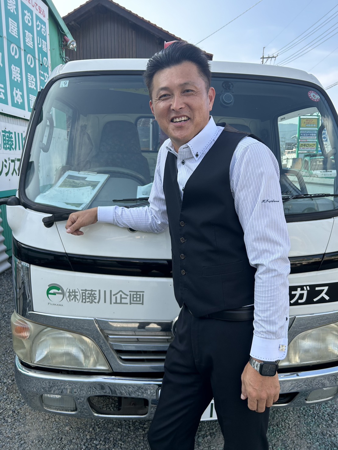 代表取締役社長　藤川弘です。